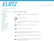 Tablet Screenshot of klotz.nl